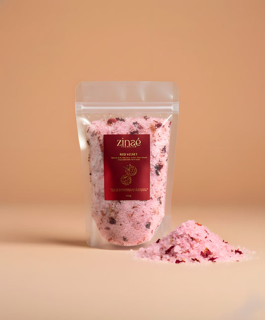 Soin Impérial Red Velvet : Pureté d'Himalaya et Extraits de Plantes